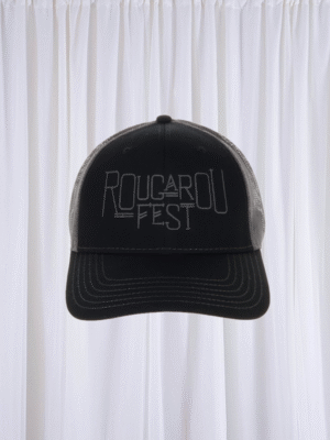 ROUGAROU FEST TRUCKER CAP - BLACK/GRAY