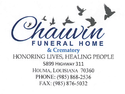 Chauvin Funeral Home & Crematory - Gris Gris Sponsor