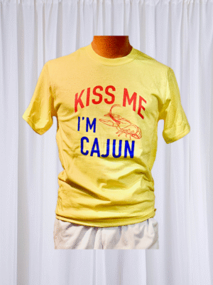 Kiss Me I'm Cajun Adult T-shirt